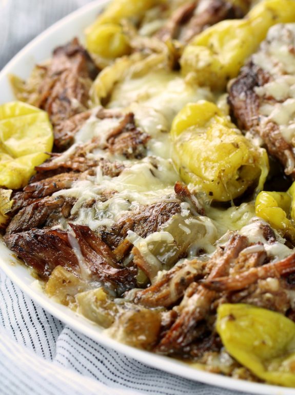 Low Carb Italian Beef (Slow Cooker) - Low Carb WOW!