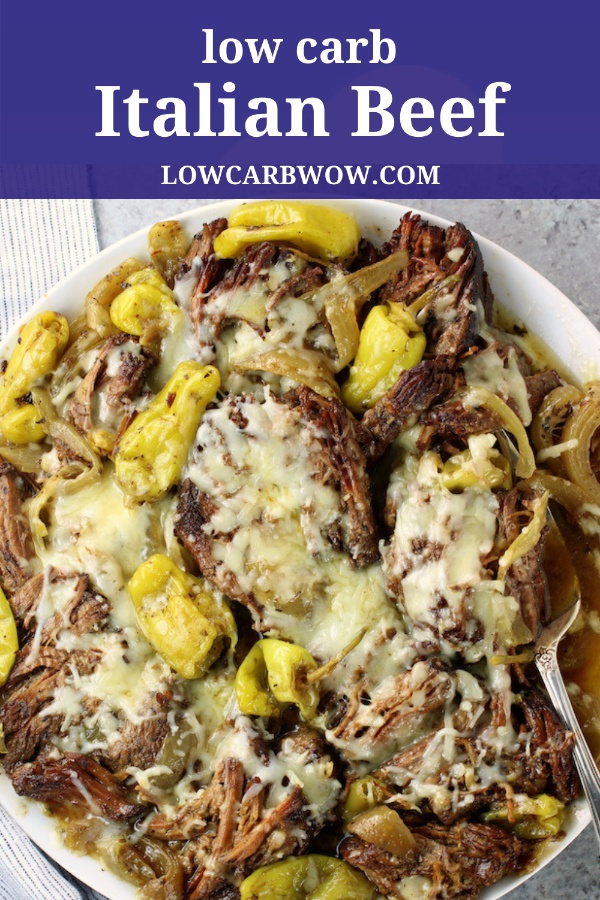 Low Carb Italian Beef (Slow Cooker) - Low Carb WOW!