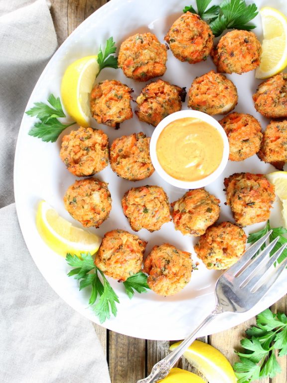 Low Carb Mini Salmon Cakes (Gluten Free) - Low Carb WOW!