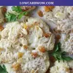 plate of roasted cauliflower