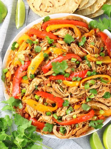 Low Carb Chicken Fajitas (Slow Cooker) - Low Carb WOW!