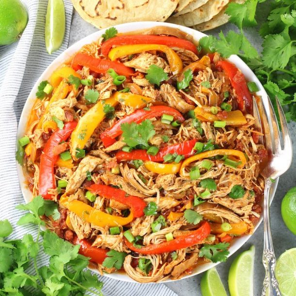 Low Carb Chicken Fajitas (Slow Cooker) Low Carb WOW!