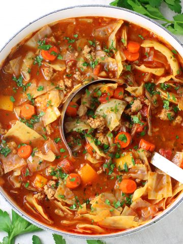 Low Carb Cabbage Roll Soup (Gluten Free) - Low Carb WOW!
